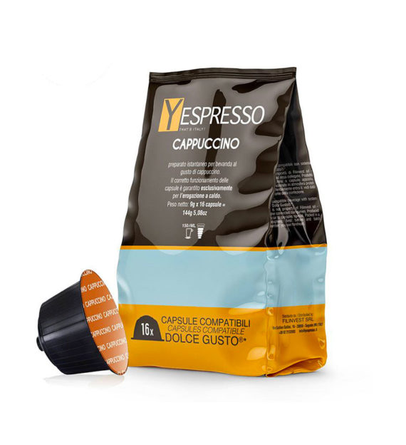 16 Capsule Yespresso Cappuccino – Compatibile Dolce Gusto