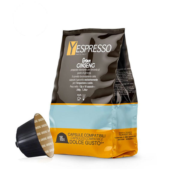 16 Capsule Yespresso Ginseng - Compatibile Dolce Gusto