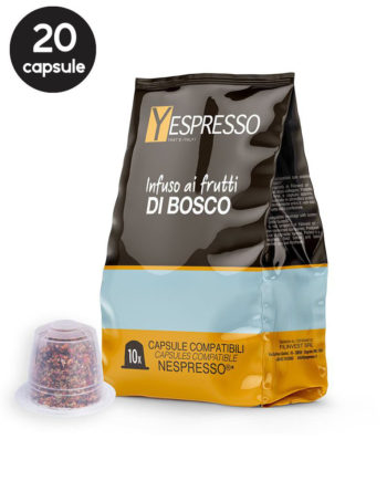 20 Capsule Yespresso Ceai Fructe de Padure - Compatibile Nespresso