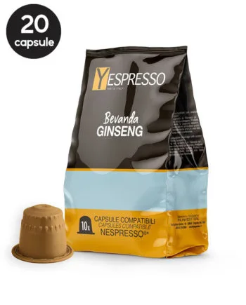 20 Capsule Yespresso Ginseng - Compatibile Nespresso 20 Capsule Yespresso Ginseng - Compatibile Nespresso