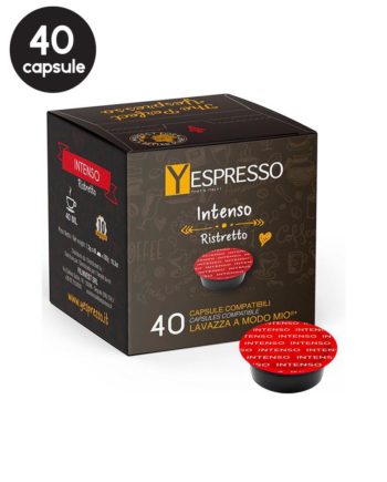 40 Capsule Yespresso Intenso – Compatibile A Modo Mio