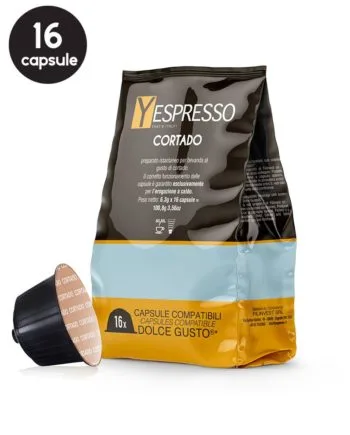 16 Capsule Yespresso Cortado - Compatibile Dolce Gusto 16 Capsule Yespresso Cortado - Compatibile Dolce Gusto