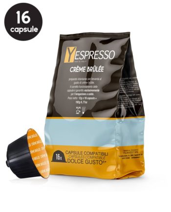 16 Capsule Yespresso  Crème Brulée – Compatibile Dolce Gusto