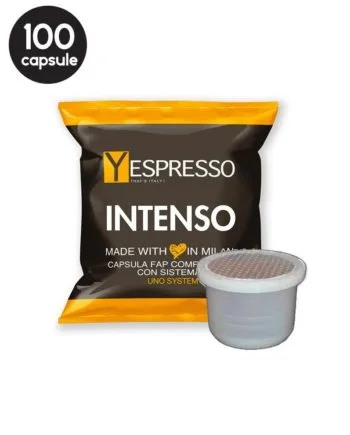 100 Capsule Yespresso Intenso – Compatibile Uno System