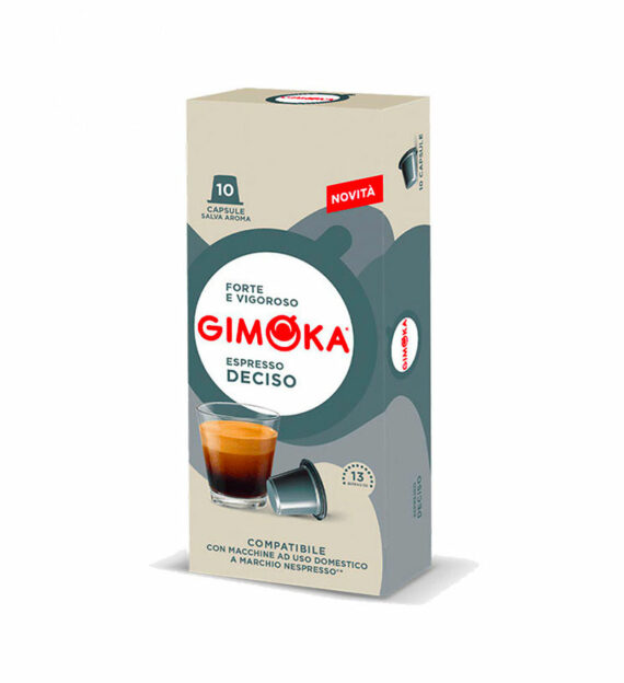 10 Capsule Gimoka Espresso Deciso - Compatibile Nespresso