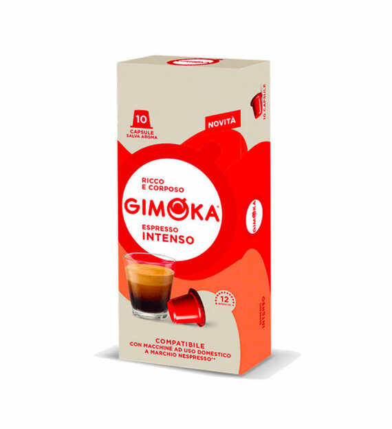 10 Capsule Gimoka Espresso Intenso - Compatibile Nespresso