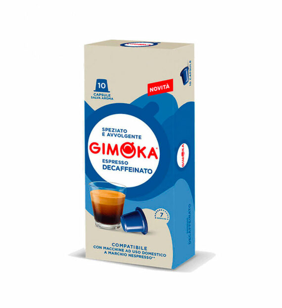 10 Capsule Gimoka Espresso Soave Decafeinato - Compatibile Nespresso