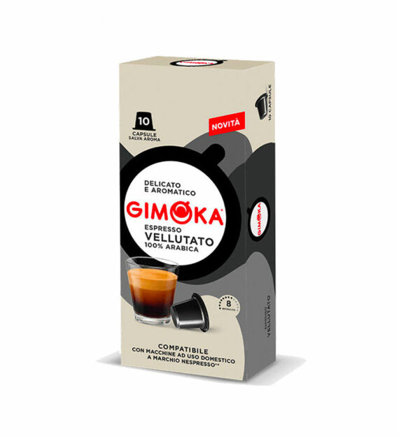 10 Capsule Gimoka Espresso Vellutato - Compatibile Nespresso