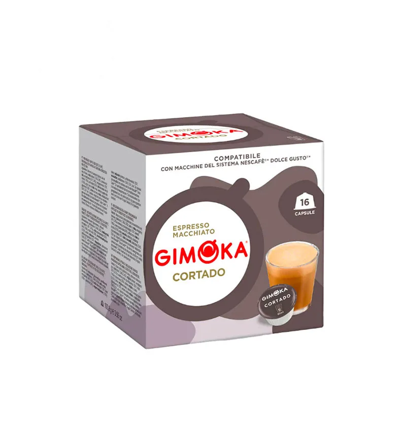 16 Capsule Gimoka Cortado – Compatibile Dolce Gusto 16 Capsule Gimoka Cortado – Compatibile Dolce Gusto