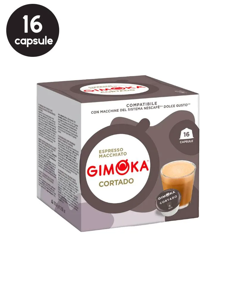 16 Capsule Gimoka Cortado – Compatibile Dolce Gusto 16 Capsule Gimoka Cortado – Compatibile Dolce Gusto