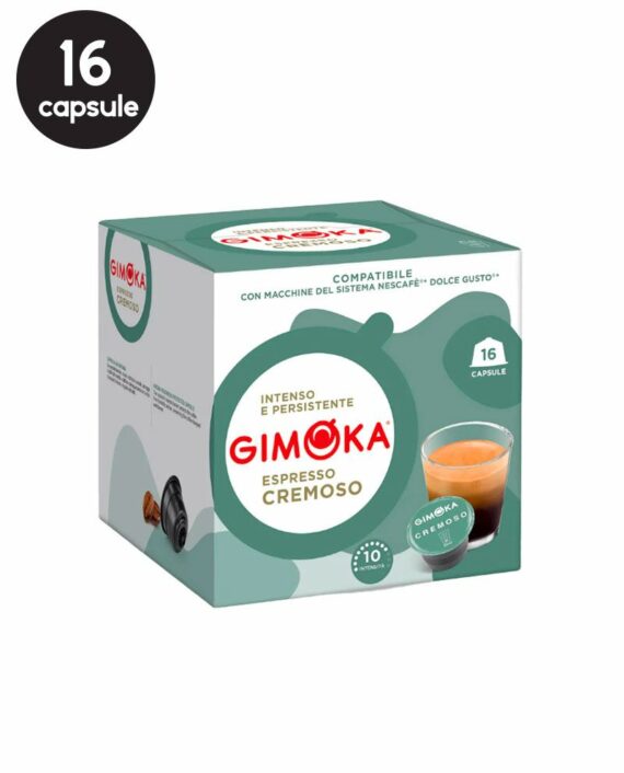 16 Capsule Gimoka Espresso Cremoso – Compatibile Dolce Gusto