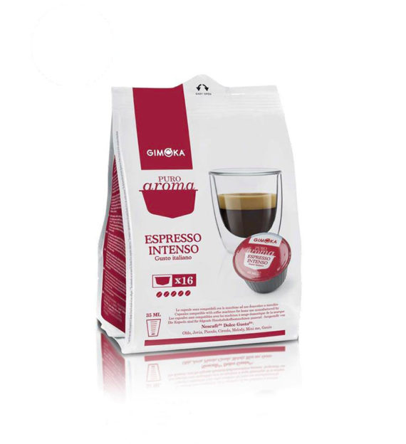 16 Capsule Gimoka Espresso Intenso – Compatibile Dolce Gusto
