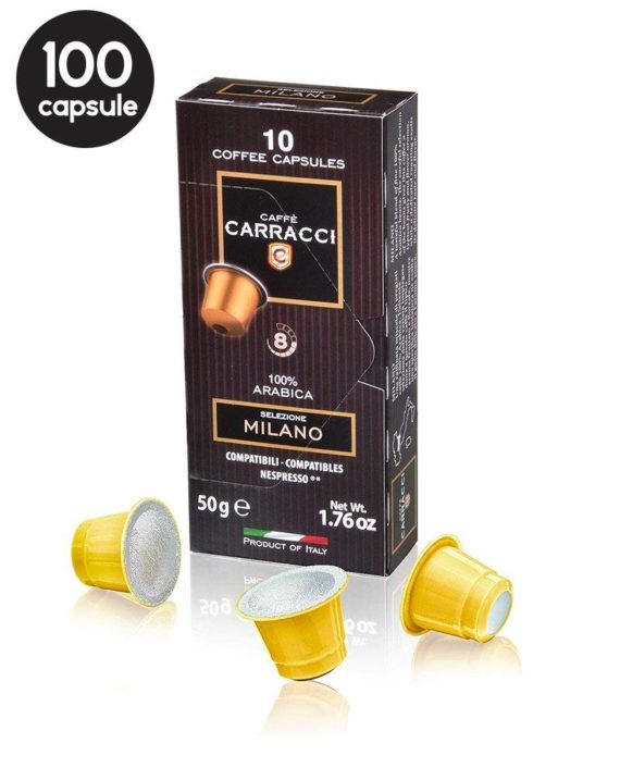 100 Capsule Carracci Milano - Compatibile Nespresso