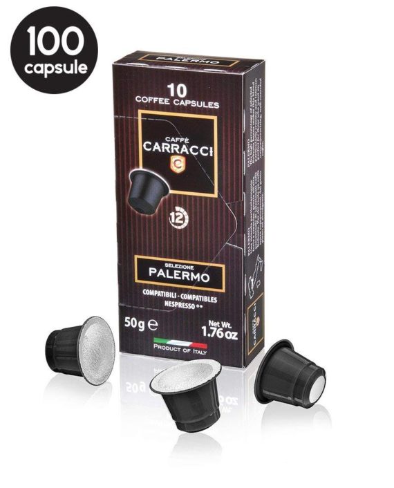 100 Capsule Carracci Palermo - Compatibile Nespresso