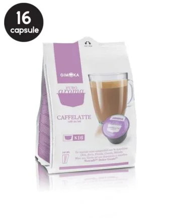 16 Capsule Gimoka Caffelatte – Compatibile Dolce Gusto