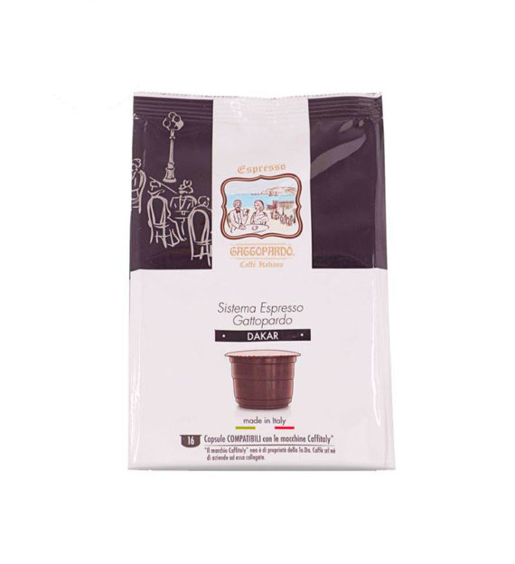 16 Capsule Gattopardo Espresso Dakar – Compatibile Cafissimo / Caffitaly / BeanZ