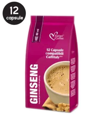 12 Capsule Italian Coffee Ginseng Dulce – Compatibile Cafissimo / Caffitaly / BeanZ 12 Capsule Italian Coffee Ginseng Dulce – Compatibile Cafissimo / Caffitaly / BeanZ