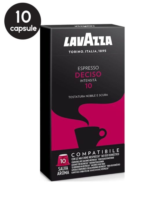 10 Capsule Lavazza Espresso Deciso - Compatibile Nespresso