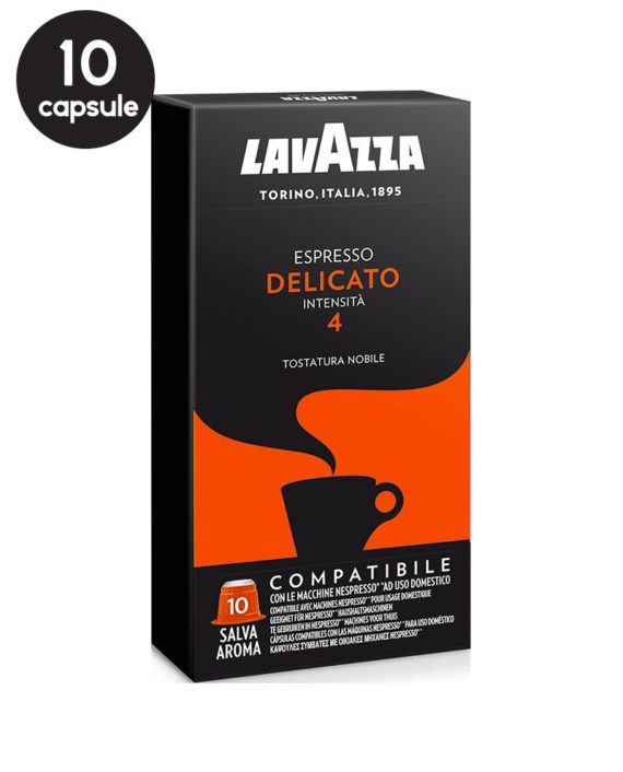 10 Capsule Lavazza Espresso Delicato - Compatibile Nespresso