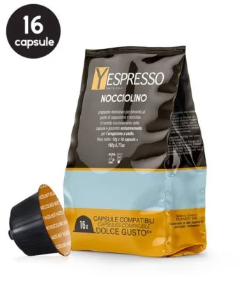 16 Capsule Yespresso Nocciolino – Compatibile Dolce Gusto 16 Capsule Yespresso Nocciolino – Compatibile Dolce Gusto