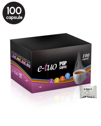 100 Capsule Pop Caffe Miscela 1 Intenso – Compatibile Fior Fiore Coop / Aroma Vero / Martello / Mitaca