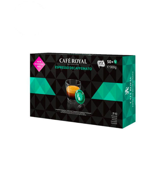 50 Capsule Cafe Royal Espresso Decaffeinato - Compatibile Nespresso Professional