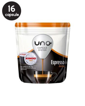 16 Capsule Kimbo Uno System Espresso Dolce
