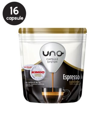 16 Capsule Kimbo Uno System Espresso Sublime