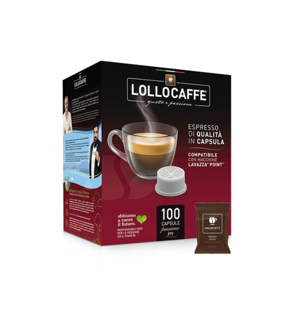 100 Capsule Lollo Caffe Espresso Classico – Compatibile Espresso Point