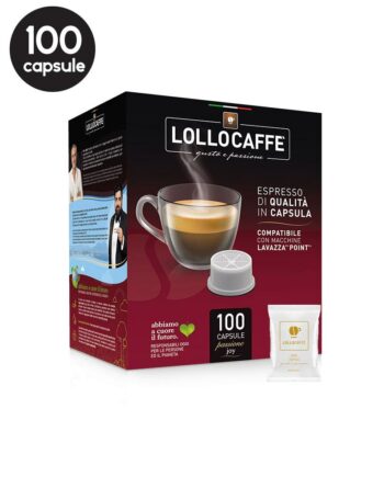 100 Capsule Lollo Caffe Espresso Oro – Compatibile Espresso Point