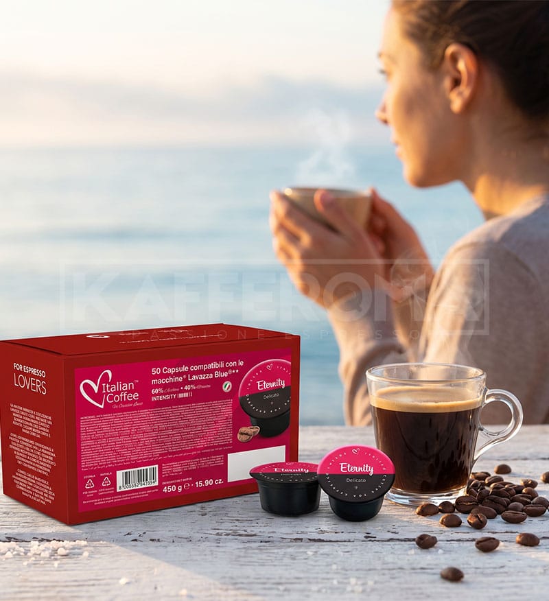 50 Capsule Italian Coffee Eternity Delicato – Compatibile Lavazza Blue 50 Capsule Italian Coffee Eternity Delicato – Compatibile Lavazza Blue
