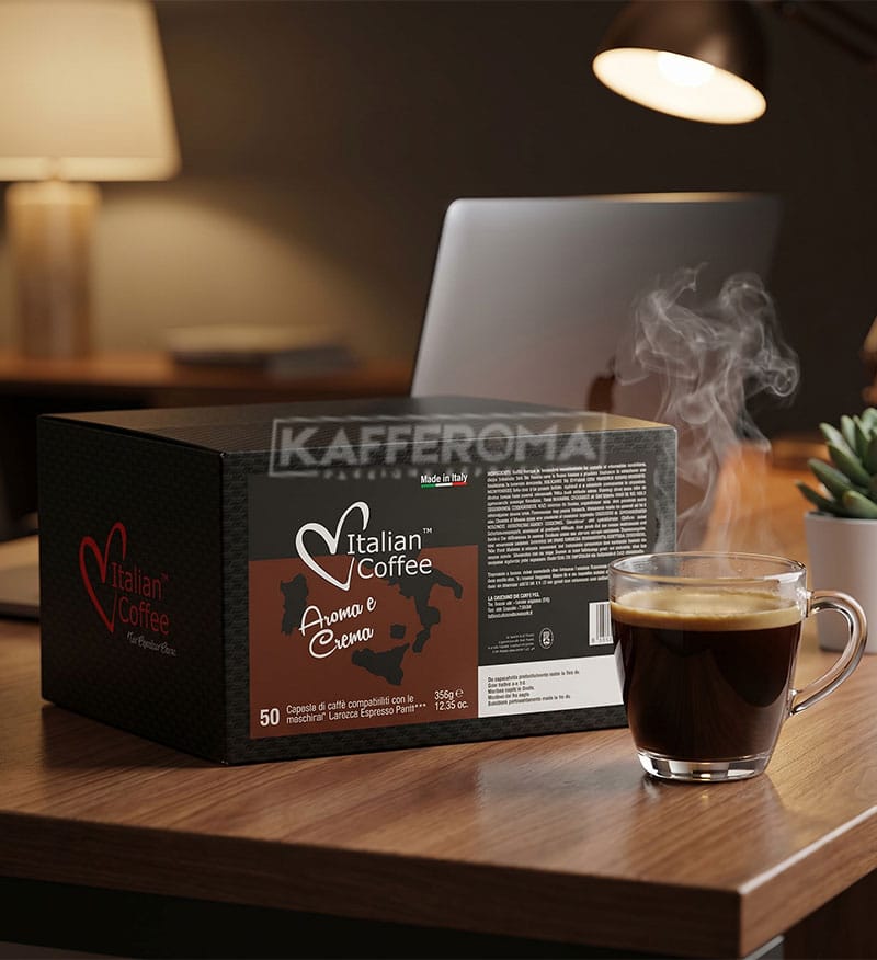 50 Capsule Italian Coffee Aroma e Crema – Compatibile Espresso Point 50 Capsule Italian Coffee Aroma e Crema – Compatibile Espresso Point