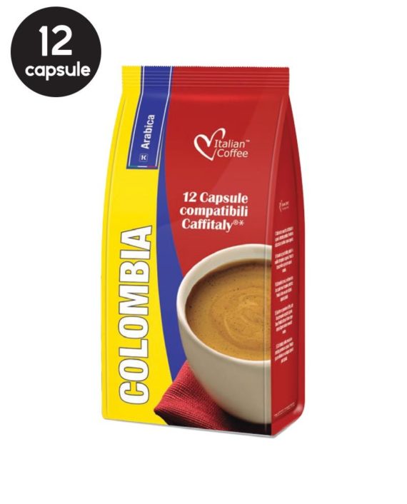 12 Capsule Italian Coffee Colombia Arabica – Compatibile Cafissimo / Caffitaly / BeanZ