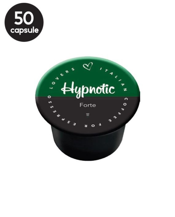 50 Capsule Italian Coffee Hypnotic Forte – Compatibile Lavazza Blue
