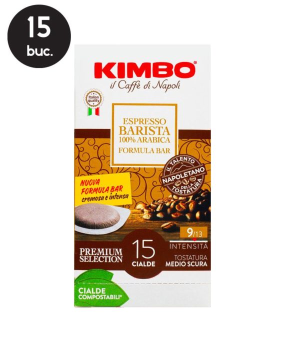 15 Paduri Biodegradabile Kimbo Espresso Barista 100% Arabica - Compatibile ESE44