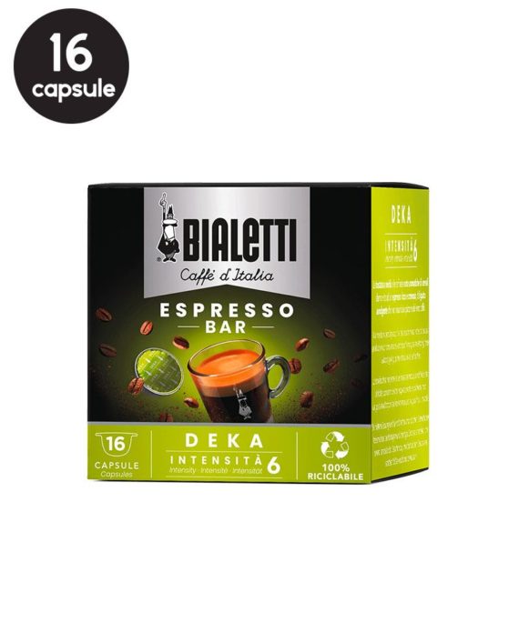 16 Capsule Bialetti Espresso Deka