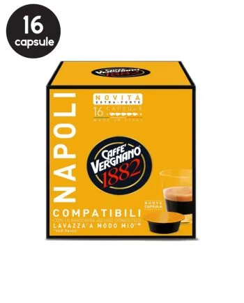 16 Capsule Caffe Vergnano Napoli – Compatibile A Modo Mio