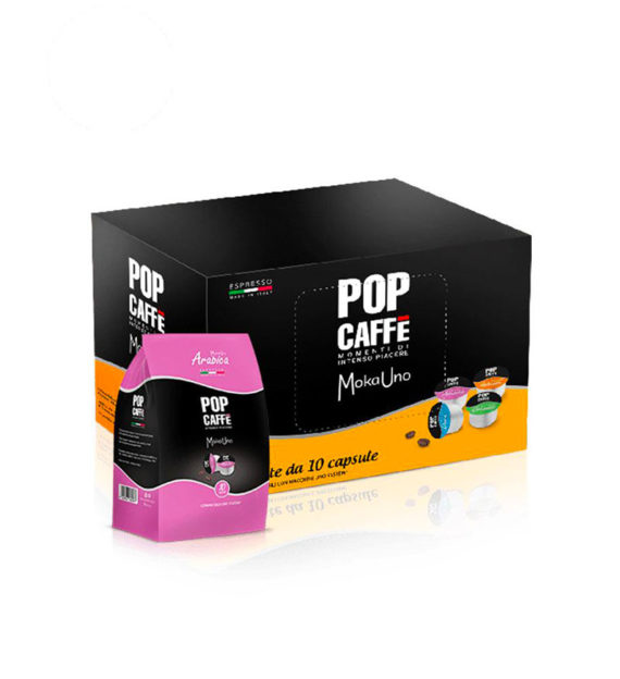 100 Capsule Pop Caffe Miscela 3 Arabica – Compatibile Uno System