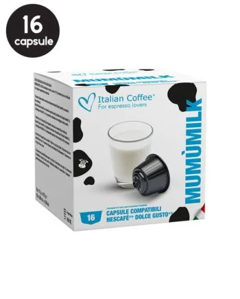 16 Capsule Italian Coffee Mumu Milk – Compatibile Dolce Gusto