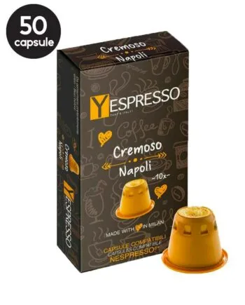 50 Capsule Yespresso Cremoso Napoli - Compatibile Nespresso 50 Capsule Yespresso Cremoso Napoli - Compatibile Nespresso