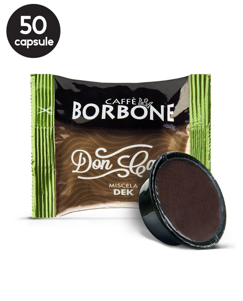 50 Capsule Borbone Espresso Miscela Dek – Compatibile A Modo Mio