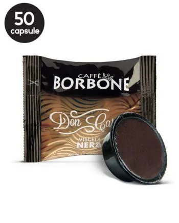 50 Capsule Borbone Espresso Miscela Nera – Compatibile A Modo Mio