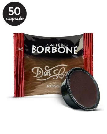 50 Capsule Borbone Espresso Miscela Rossa – Compatibile A Modo Mio