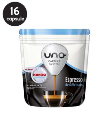 16 Capsule Kimbo Uno System Espresso Decaffeinato