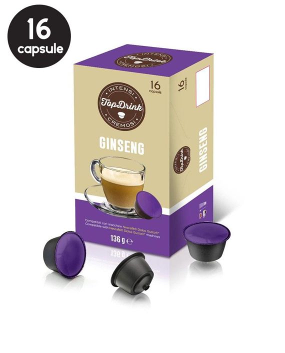 16 Capsule TopDrink Ginseng – Compatibile Dolce Gusto