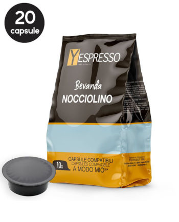 20 Capsule Yespresso Nocciolino – Compatibile A Modo Mio