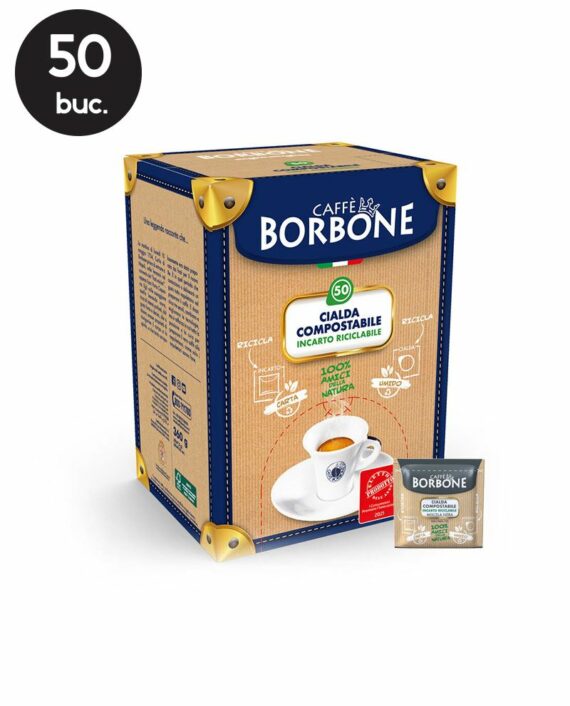 50 Paduri Biodegradabile Borbone Espresso Miscela Nera - Compatibile ESE44