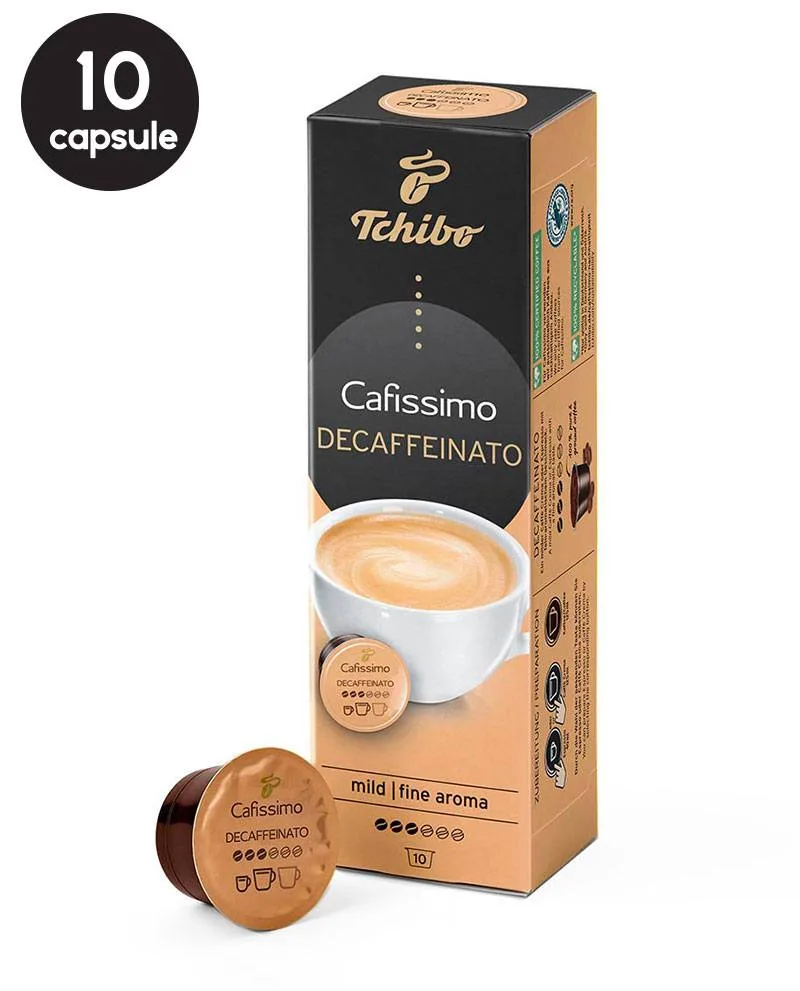 10 Capsule Tchibo Cafissimo Caffe Crema Decofeinizata