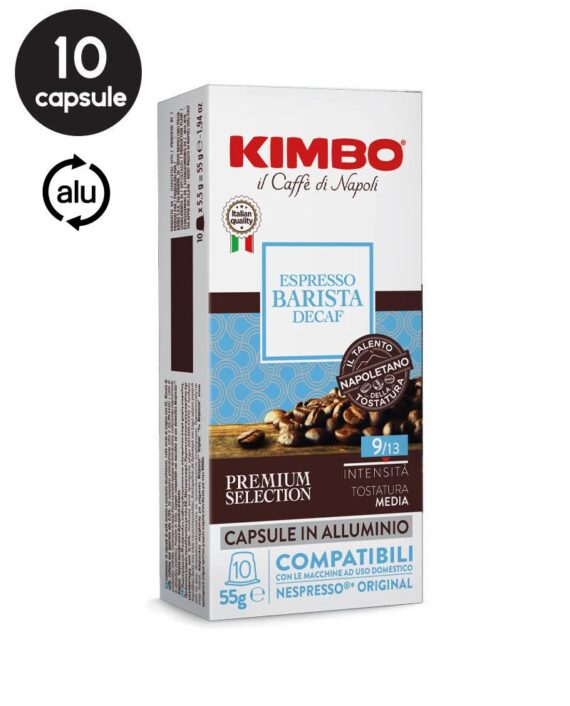 10 Capsule Kimbo Espresso Decaf - Compatibile Nespresso