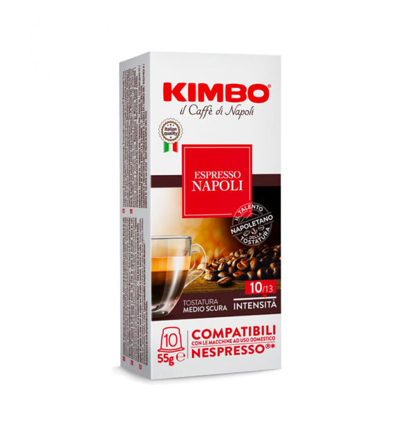 10 Capsule Kimbo Espresso Napoli - Compatibile Nespresso